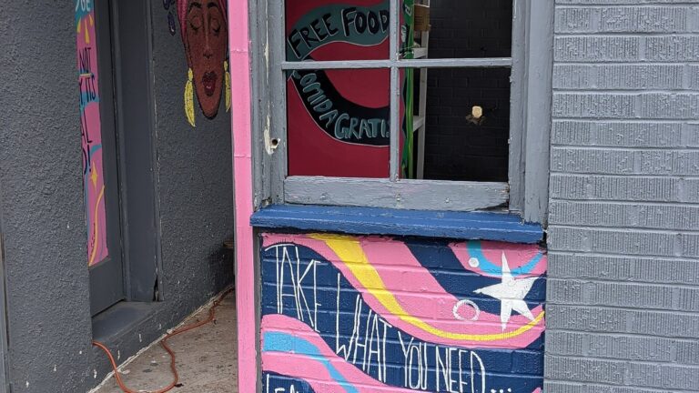 A community fridge